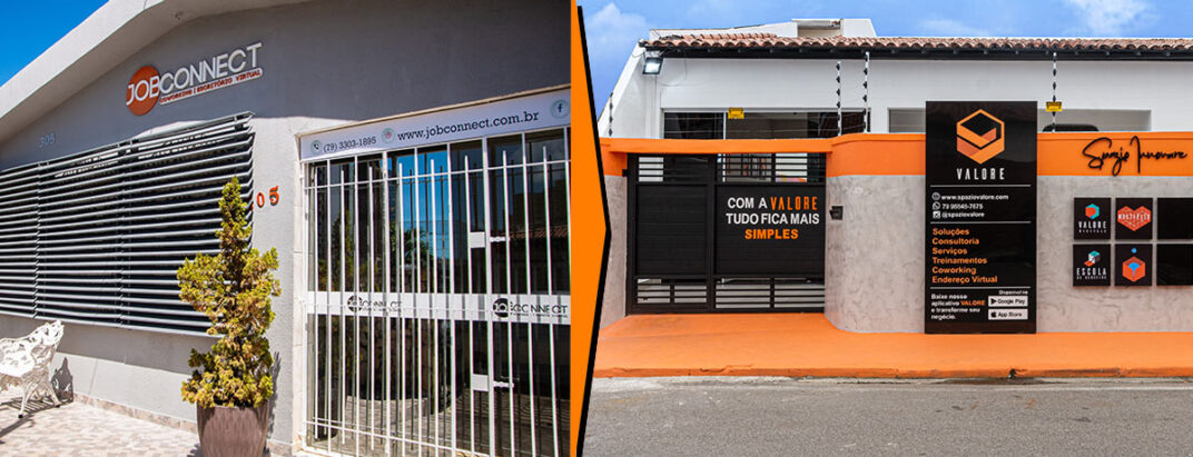 Job Connect Coworking em fusão com a Spazio Valore Escritório Virtual